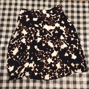 COPY - The Limited Modest Skirt Floral Blue Orange Sz. S
